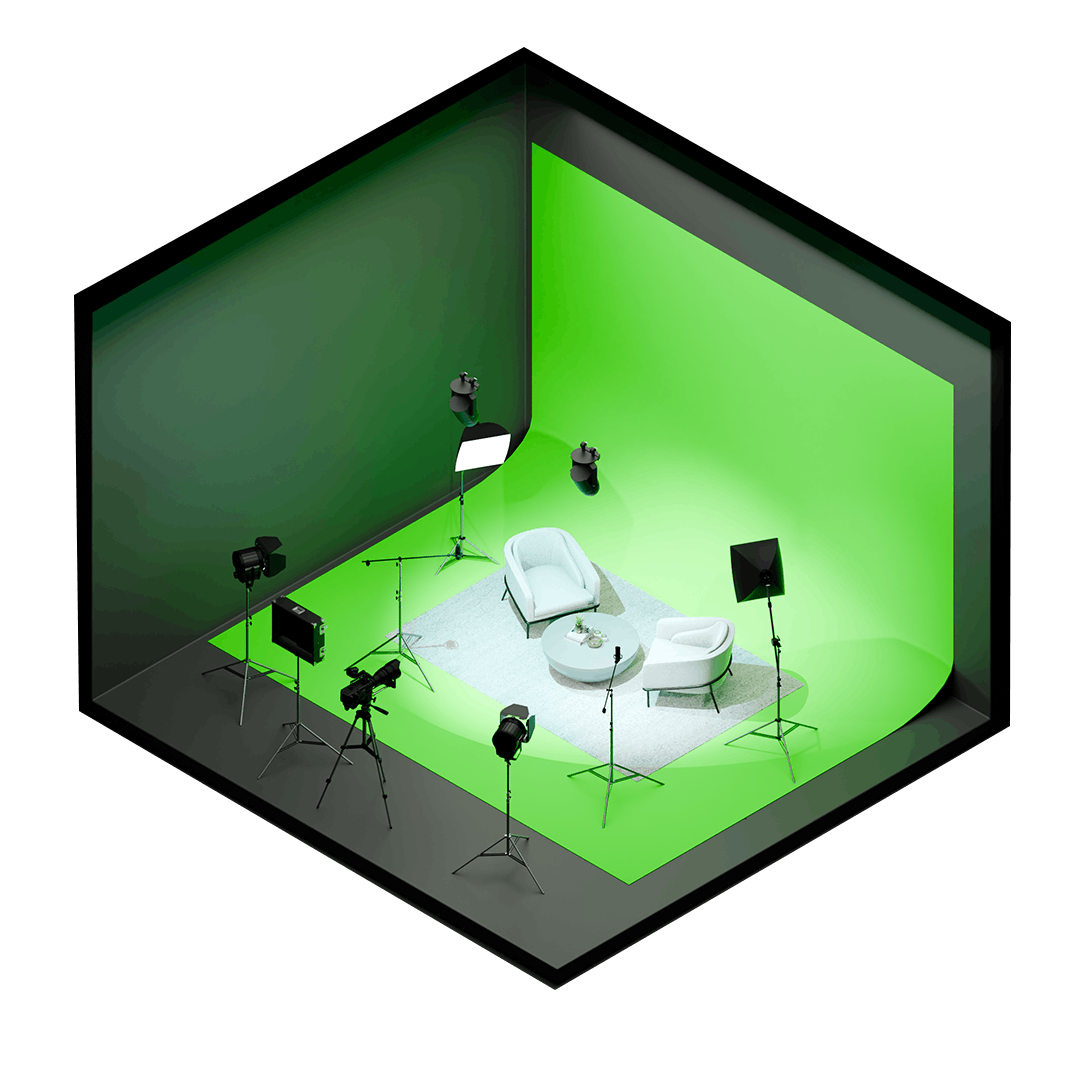 Foro Sinergis en CDMX, equipado para sets virtuales, conferencias y producción audiovisual