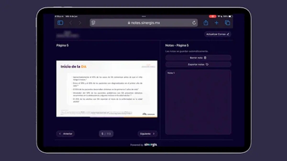 Tercer ejemplo de contenido generado con Deck Notes
