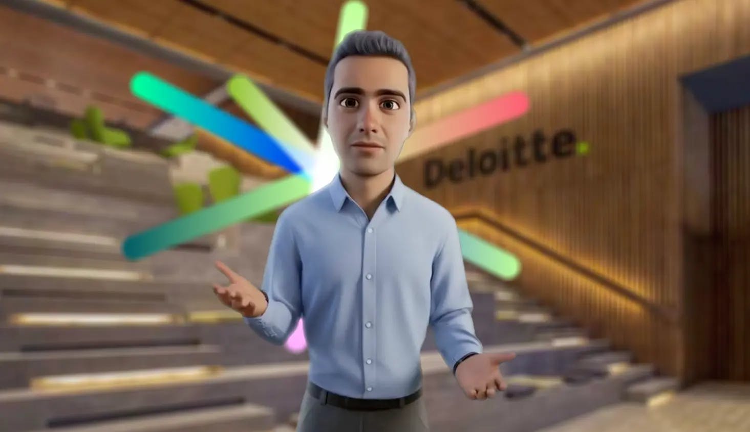 Imagen de avatar hombre digital twins ejemplo de servicio IA de Sinergis Agencia de comunicación