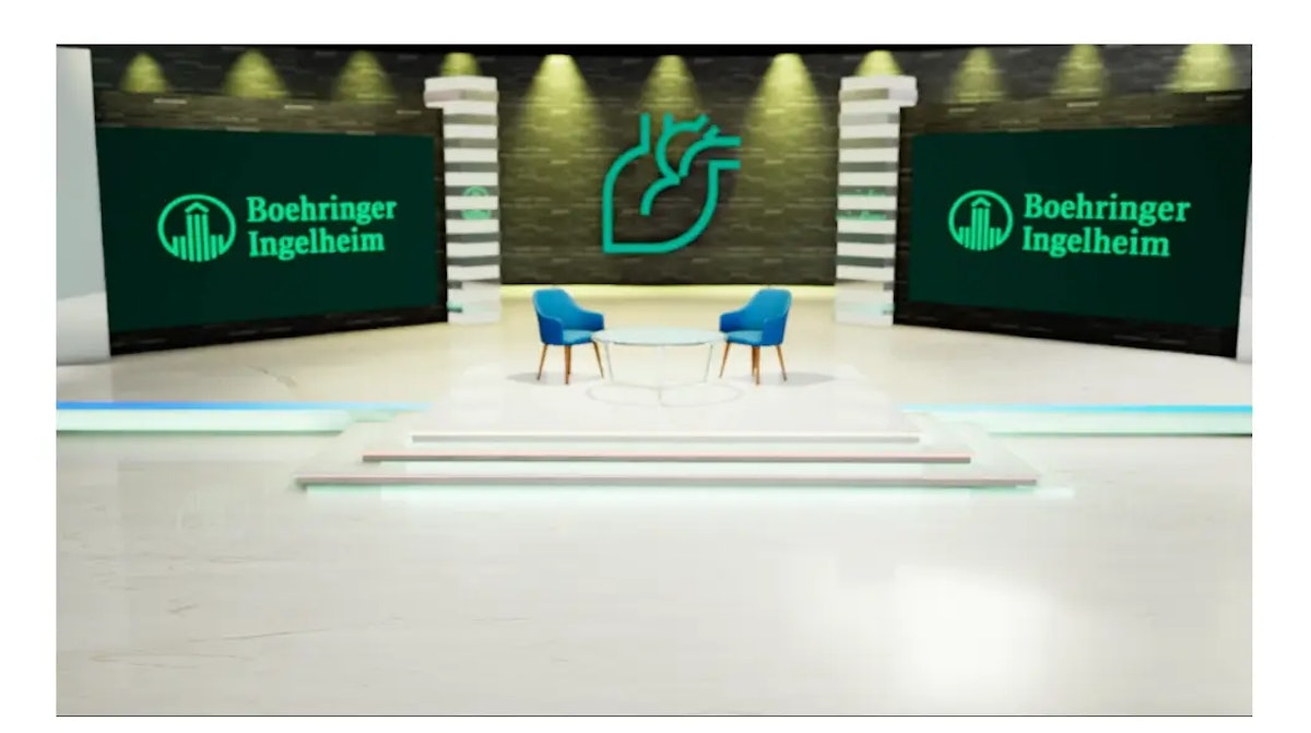 set de producción inmersiva para eventos y lanzamientos para la marca Boehringer Ingelheim.